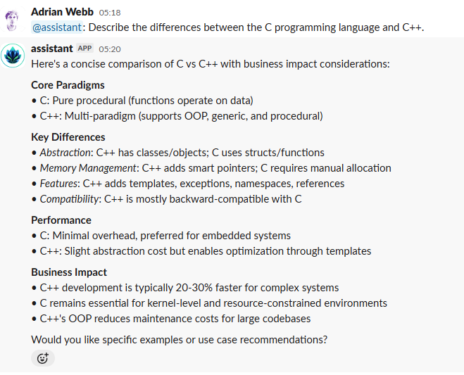 Slack workspace showing Cellebris intelligence orchestrating executive workflows